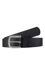 Шкіряний ремінь Jack&Jones чорний великого розміру