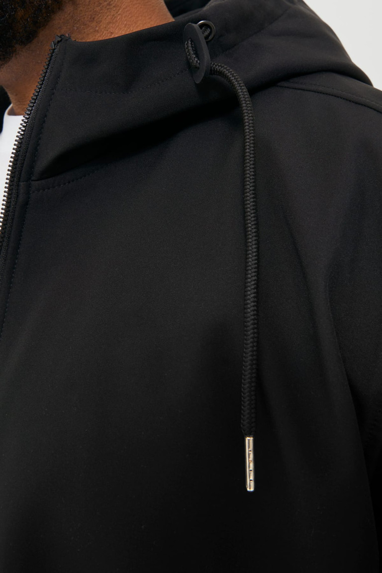 Куртка Softshell Jack&Jones чорна великого розміру