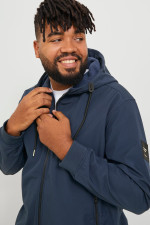 Куртка Softshell Jack&Jones синя великого розміру