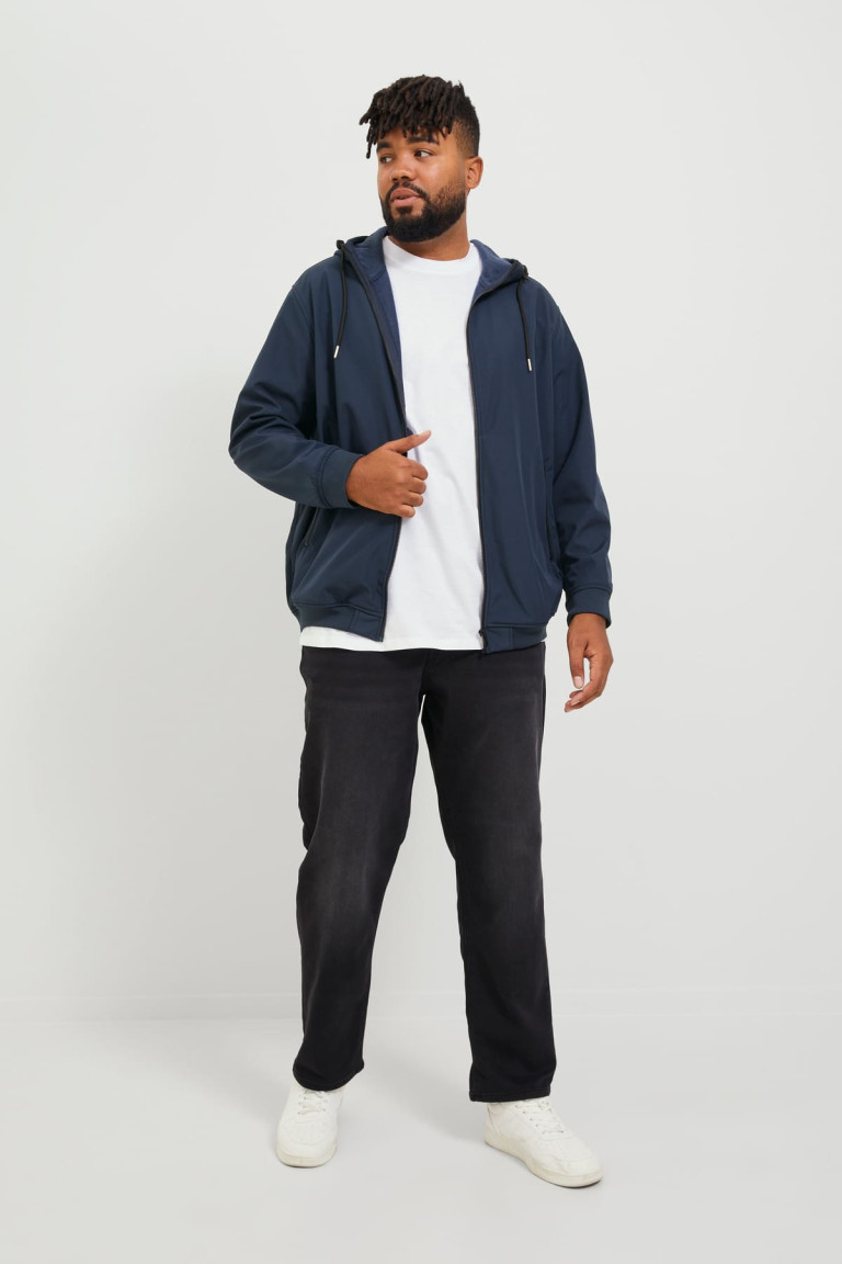 Куртка Softshell Jack&Jones синя великого розміру