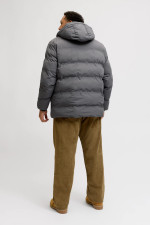 Пуховик Jack&Jones сірий великого розміру