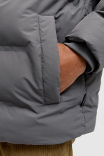 Пуховик Jack&Jones сірий великого розміру