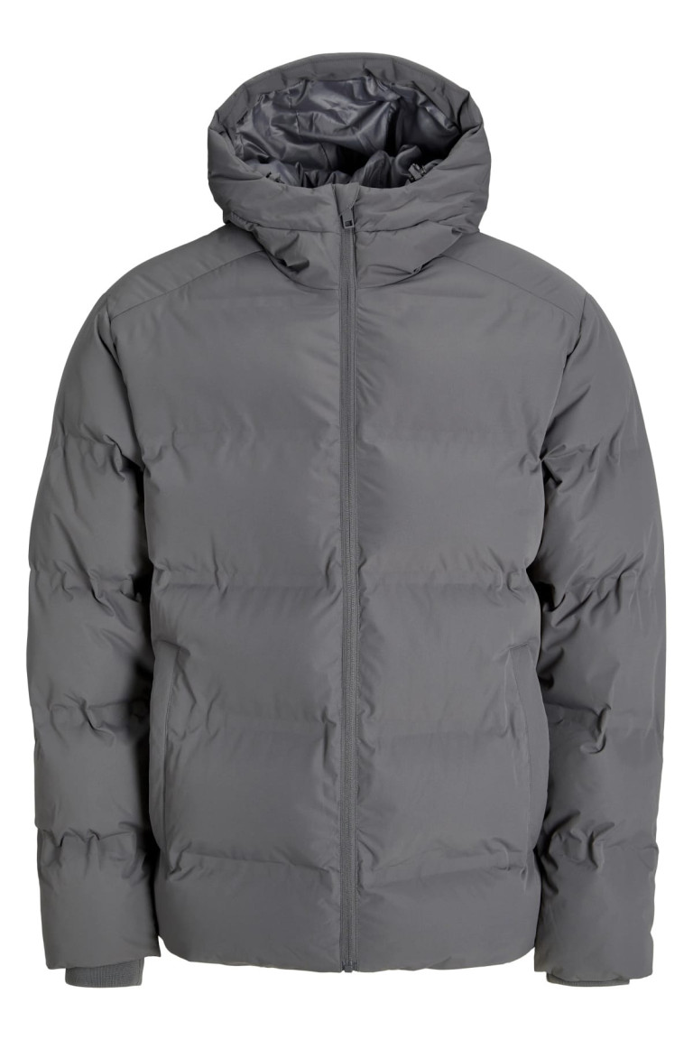Пуховик Jack&Jones сірий великого розміру