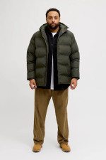 Пуховик Jack&Jones хакі великого розміру