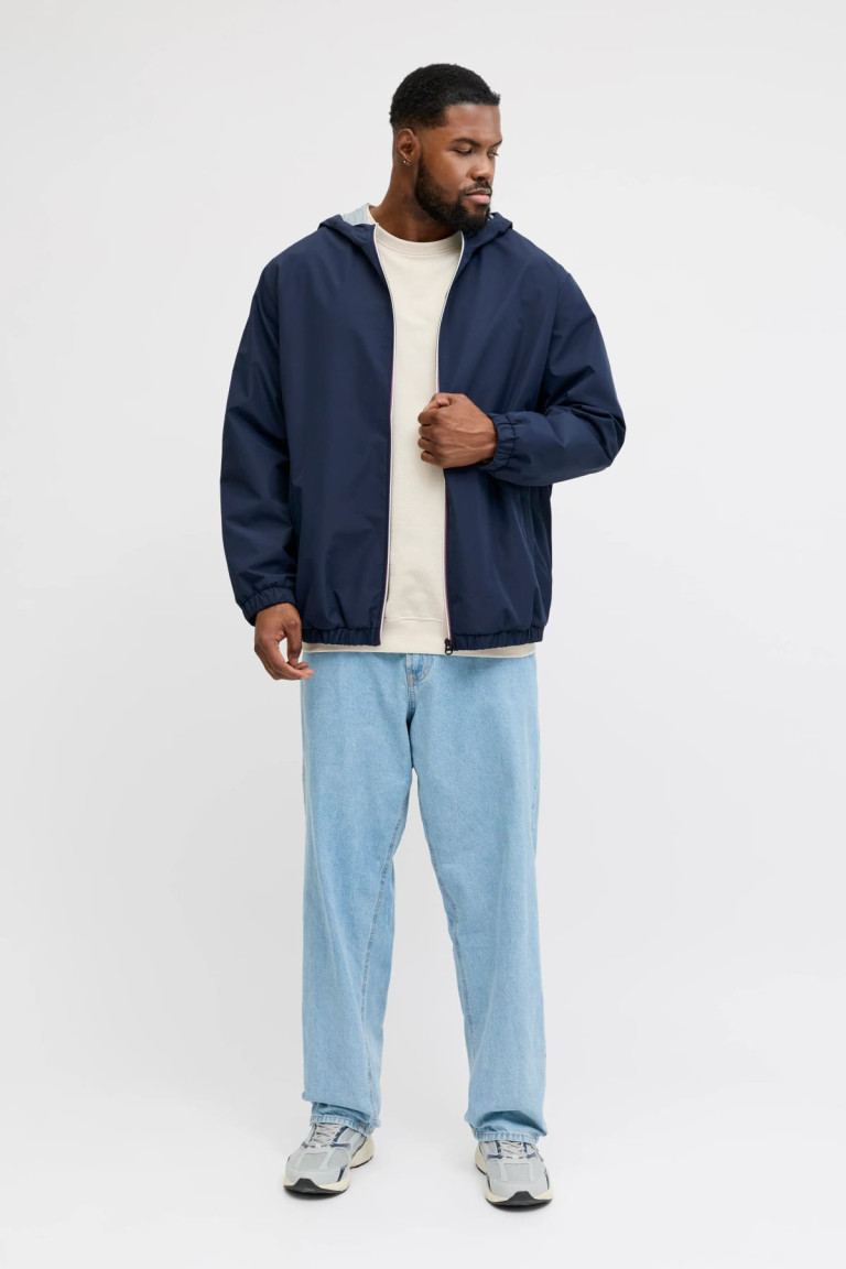 Легка куртка великого розміру JJJAKE Jack&Jones, синя