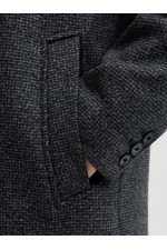 Пальто великого розміру Jack&Jones з коміром-стійкою, темно-сіре