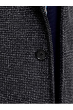 Пальто великого розміру Jack&Jones з коміром-стійкою, темно-сіре