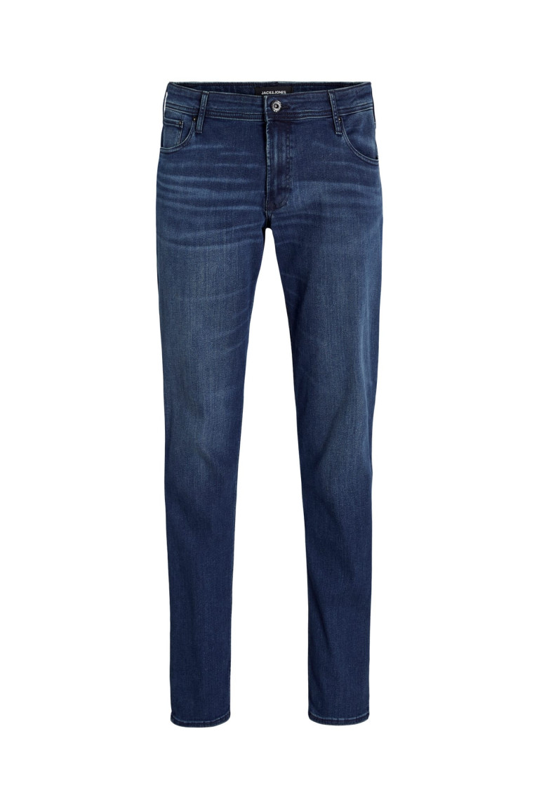Джинси Slim Fit Low Tail Jack&Jones сині великого розміру