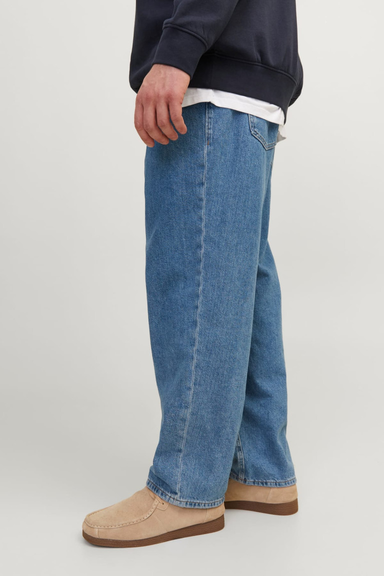 Джинси великого розміру Relaxed Fit High Rise Jack&Jones сині