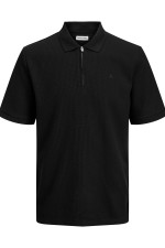 Футболка поло Jack&Jones чорна великого розміру