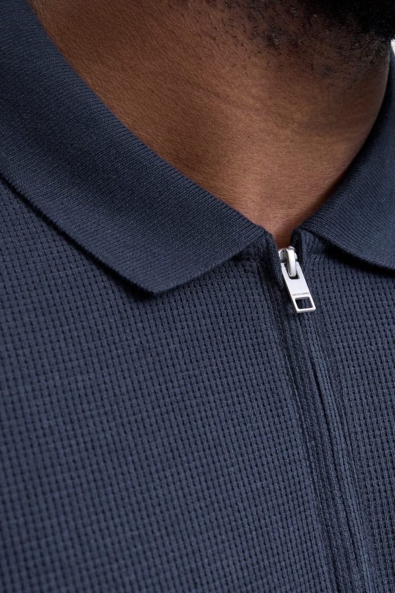 Футболка поло великого розміру Jack&Jones, темно-синя