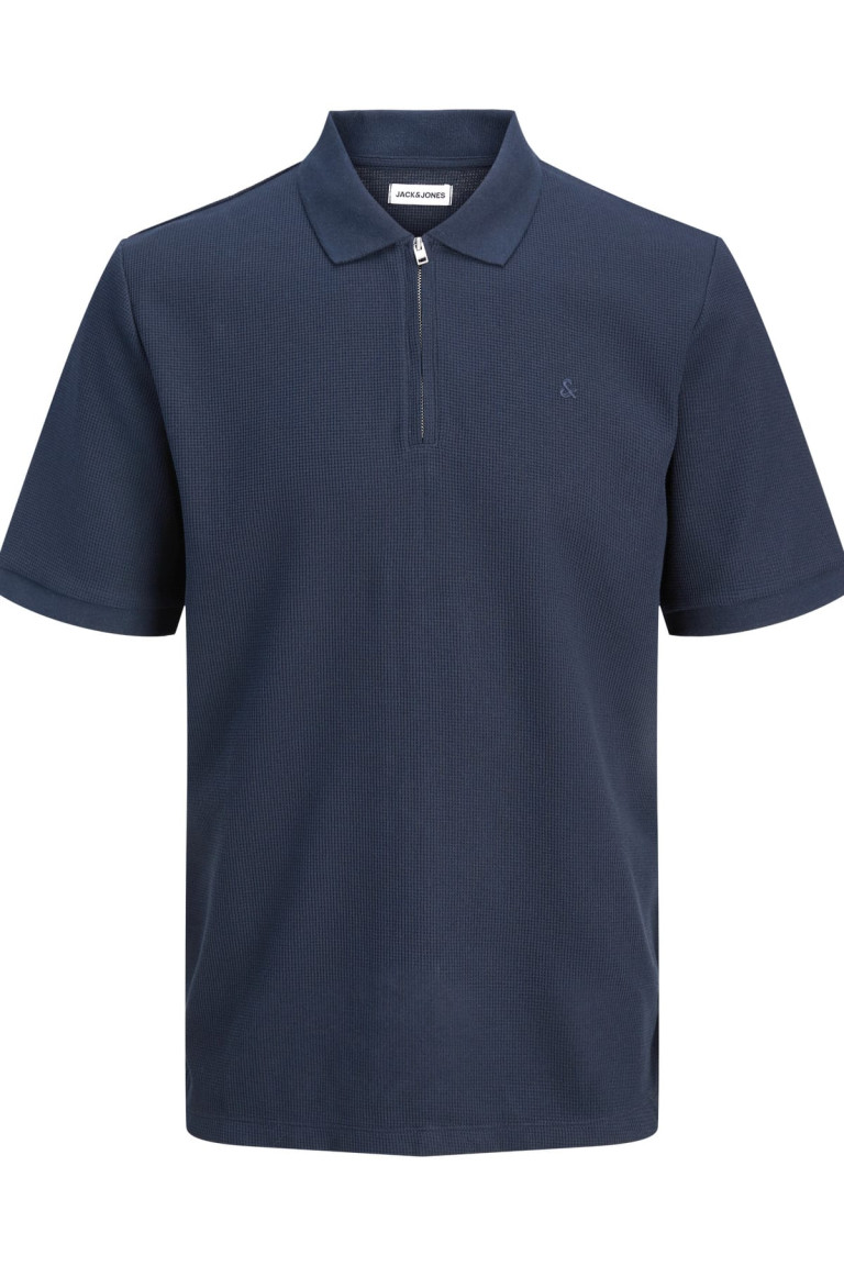 Футболка поло великого розміру Jack&Jones, темно-синя