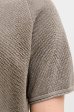 Футболка поло великого розміру Knit Fit Jack&Jones бежева