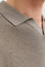 Футболка поло великого розміру Knit Fit Jack&Jones бежева