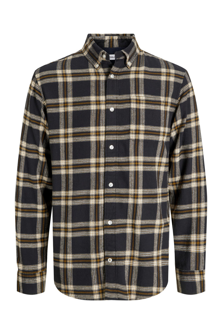 Сорочка Jack&Jones у велику чорну клітинку великого розміру
