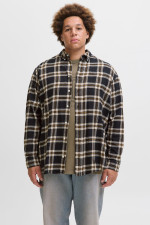 Сорочка Jack&Jones у велику чорну клітинку великого розміру