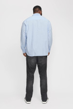 Сорочка JJEBREEZE Jack&Jones блакитна великого розміру