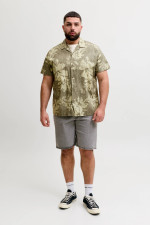 Сорочка Jack&Jones оливкова великого розміру для чоловіків
