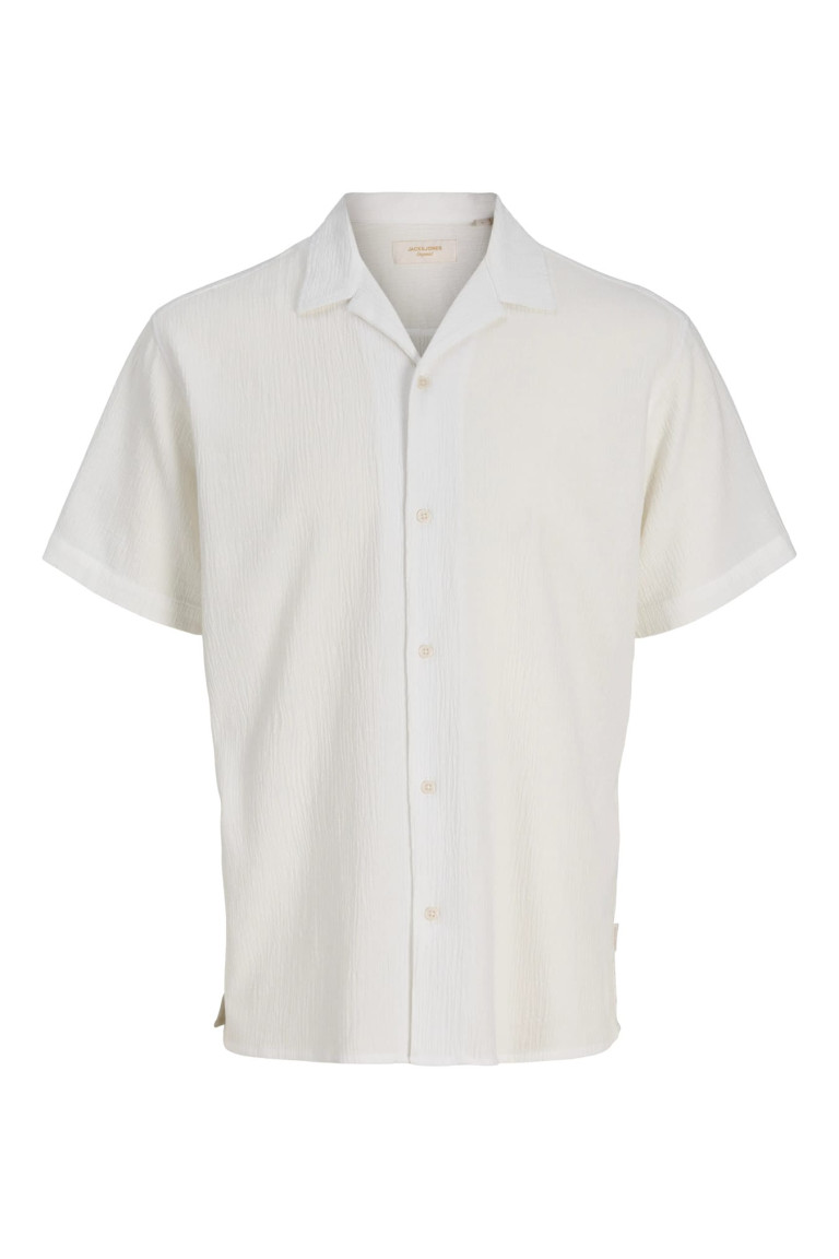 Сорочка JORLUKE CRINKLE Jack&Jones велике чоловіче, біла