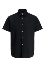 Сорочка Regular Fit Jack & Jones чорна великого розміру