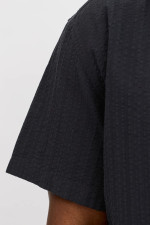 Сорочка Loose Fit Jack & Jones чорна великого розміру