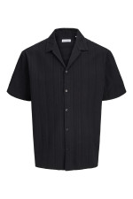 Сорочка Loose Fit Jack & Jones чорна великого розміру