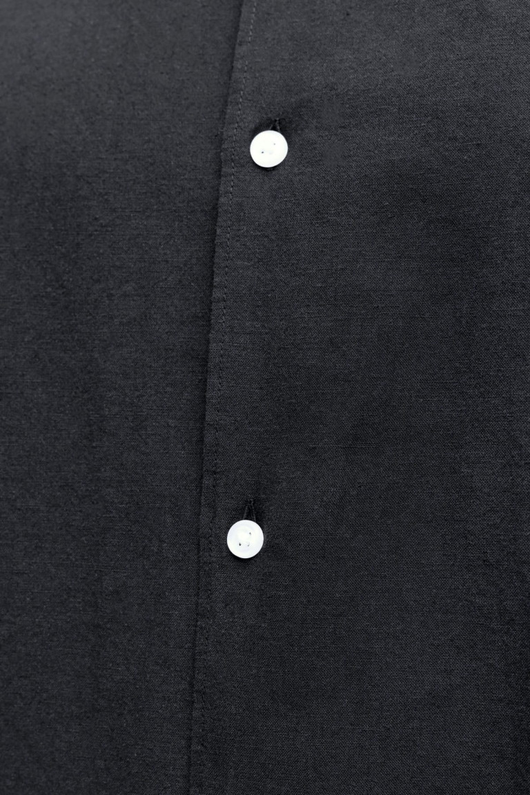Сорочка Regular Fit Jack & Jones чорна великого розміру