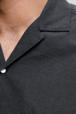 Сорочка Regular Fit Jack & Jones чорна великого розміру