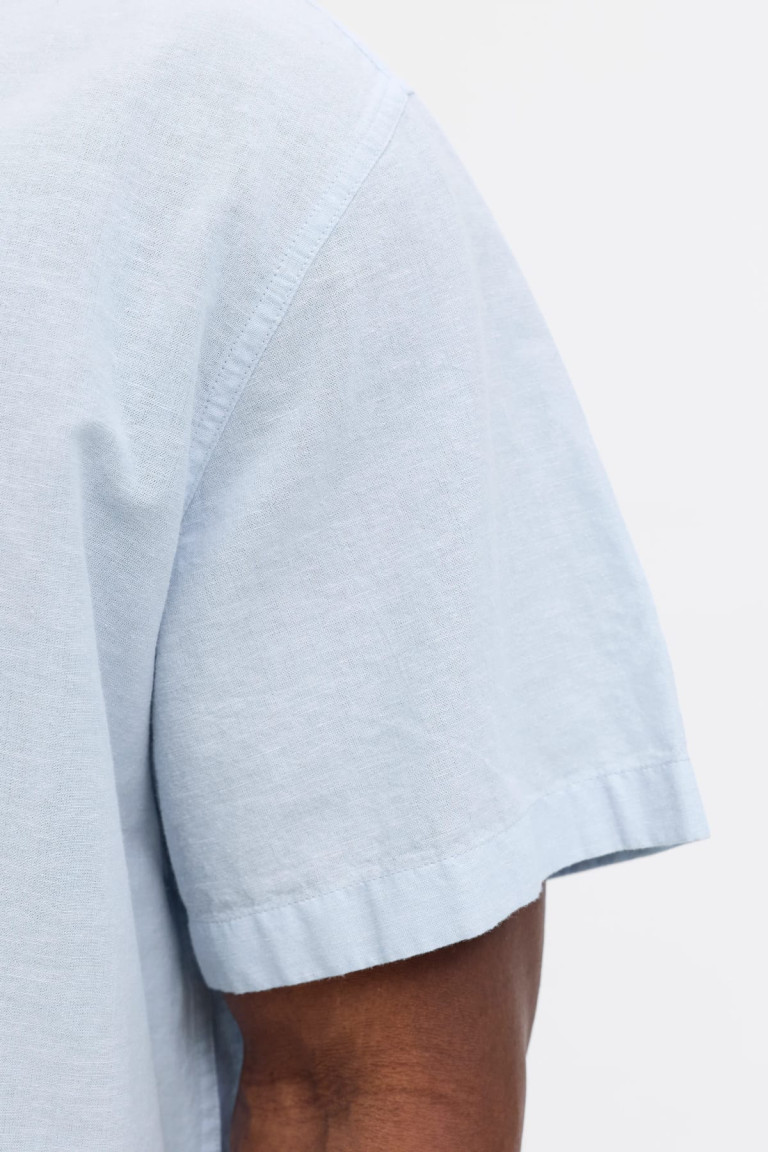 Сорочка Regular Fit Jack & Jones блакитна великого розміру