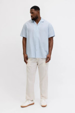 Сорочка Regular Fit Jack & Jones блакитна великого розміру