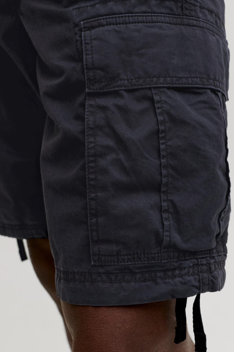 Шорти карго Jack&Jones чорні великого розміру