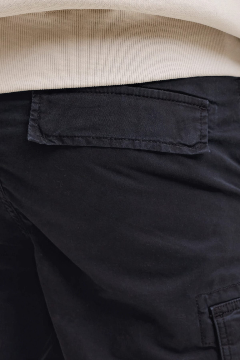 Шорти карго Jack&Jones чорні великого розміру