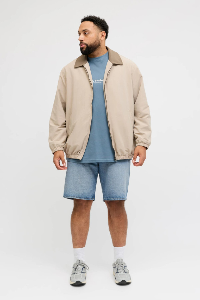 Джинсові шорти великого розміру JJITONY JJORIGINAL Jack&Jones, блакитні