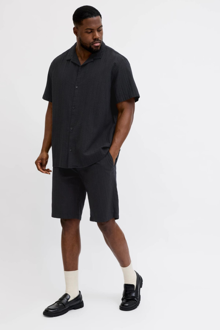 Шорти Loose Fit Jack&Jones великого розміру — чорні