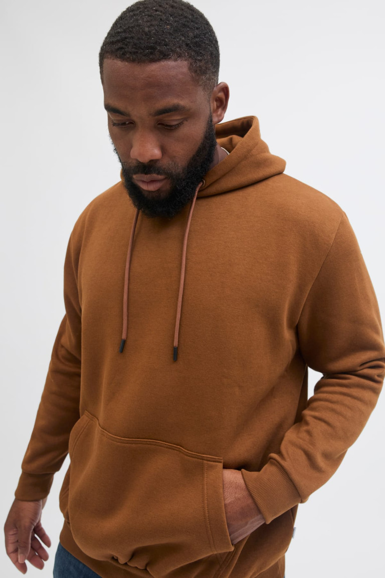 Худі великого розміру Relaxed fit Jack&Jones, коричневе