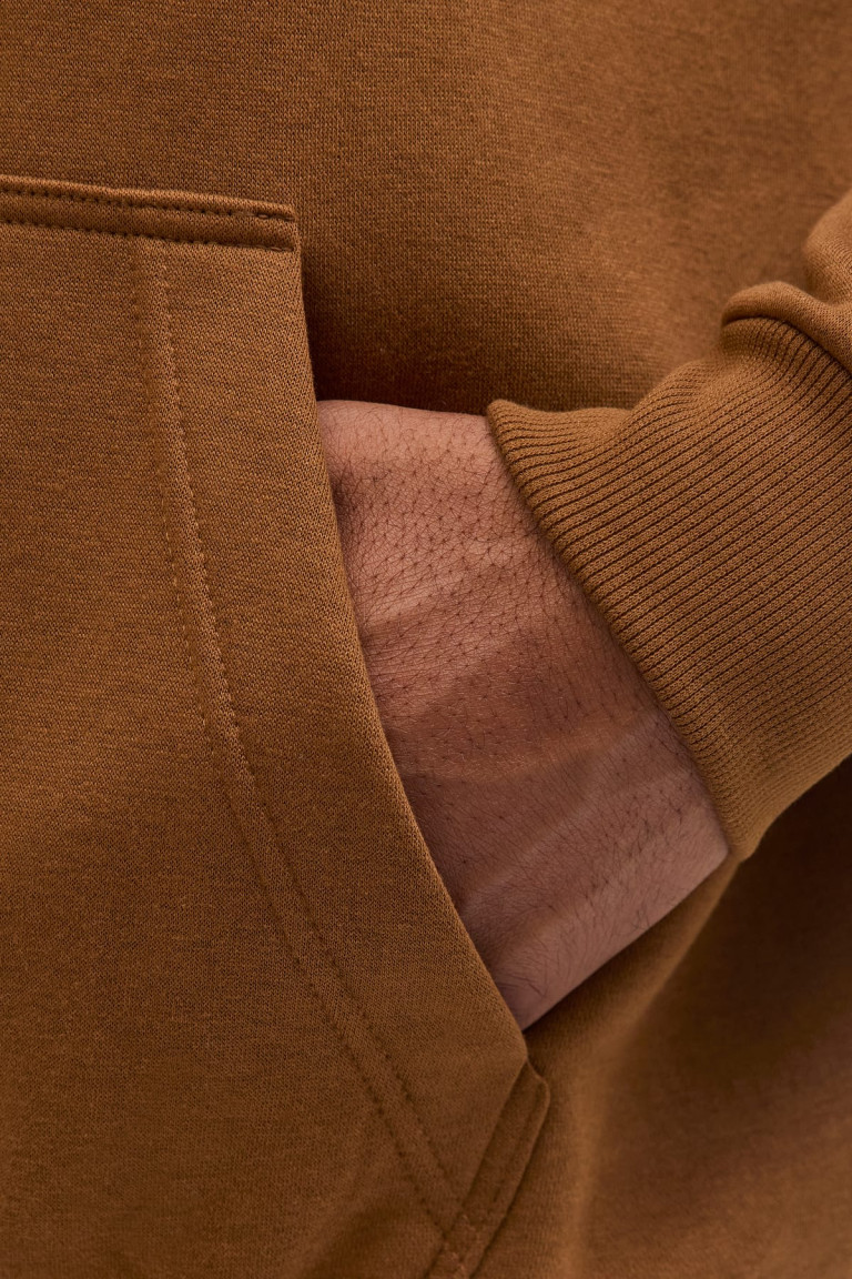 Худі великого розміру Relaxed fit Jack&Jones, коричневе