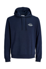 Худі JJBRANDON Jack&Jones великого розміру, темно-синє