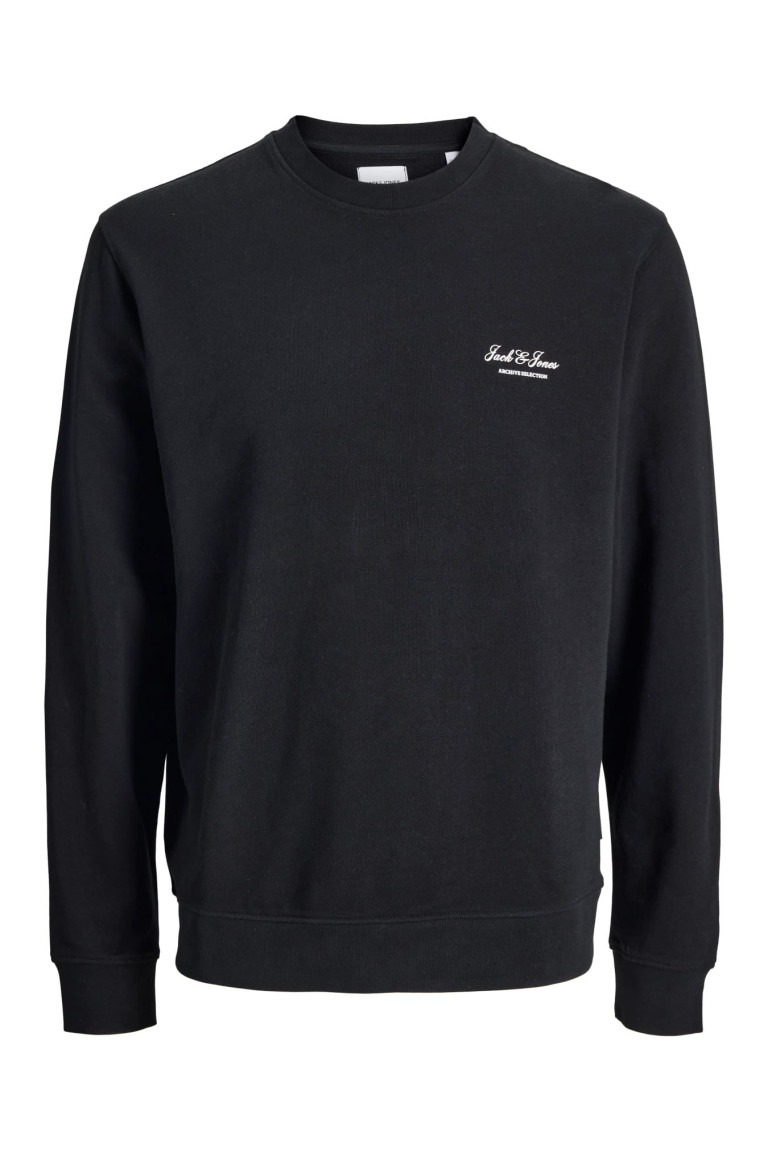 Світшот великого розміру Jack&Jones Archive Selection, чорний