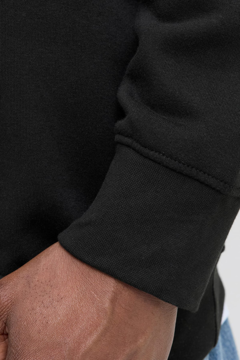 Світшот великого розміру Jack&Jones JJ Studios, чорний