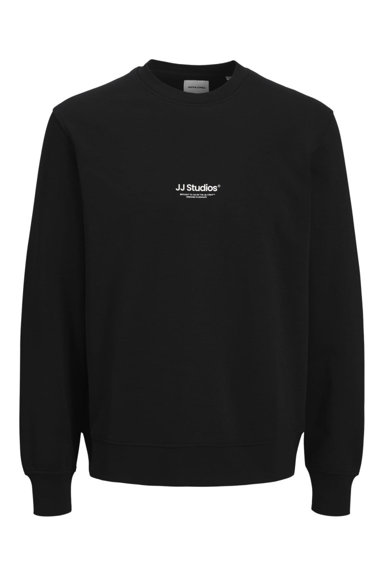 Світшот великого розміру Jack&Jones JJ Studios, чорний