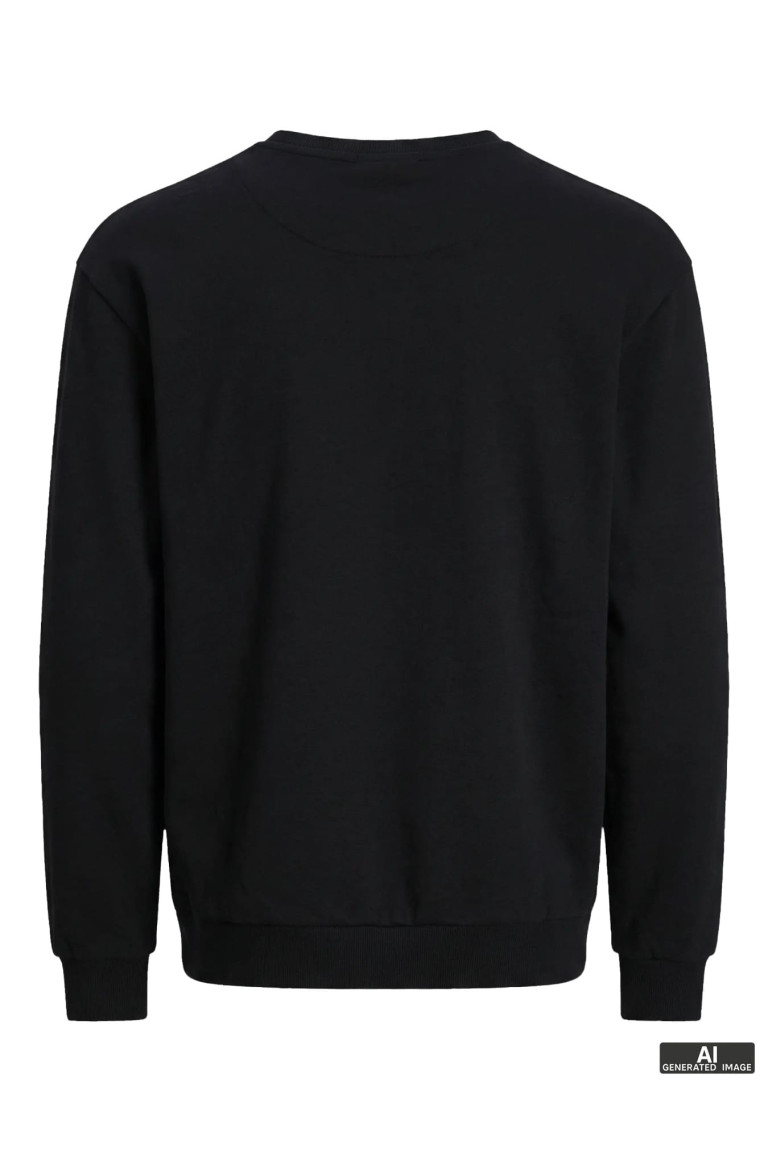 Світшот великого розміру Relaxed Fit Jack&Jones, чорний