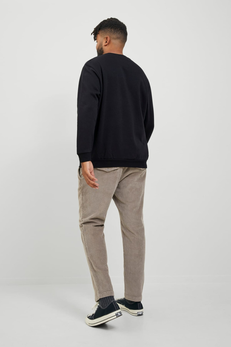 Світшот великого розміру Relaxed Fit Jack&Jones, чорний