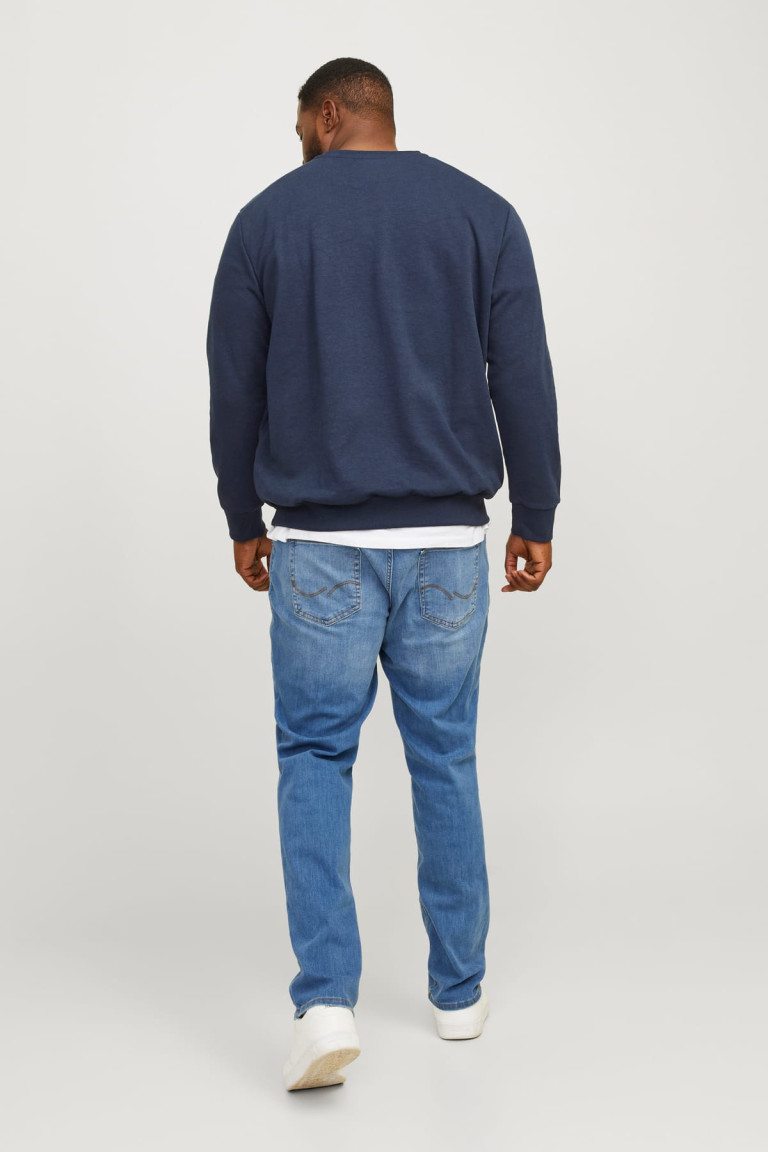 Світшот великого розміру Regular Fit Jack&Jones синій
