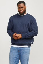 Світшот великого розміру Regular Fit Jack&Jones синій