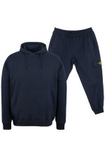 Спортивний костюм з капюшоном Stone Island Big Team великого розміру, темно-синій