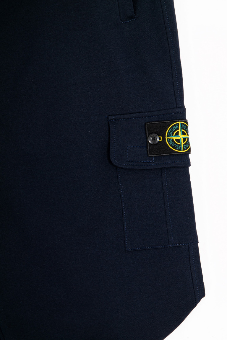 Спортивний костюм з капюшоном Stone Island Big Team великого розміру, темно-синій