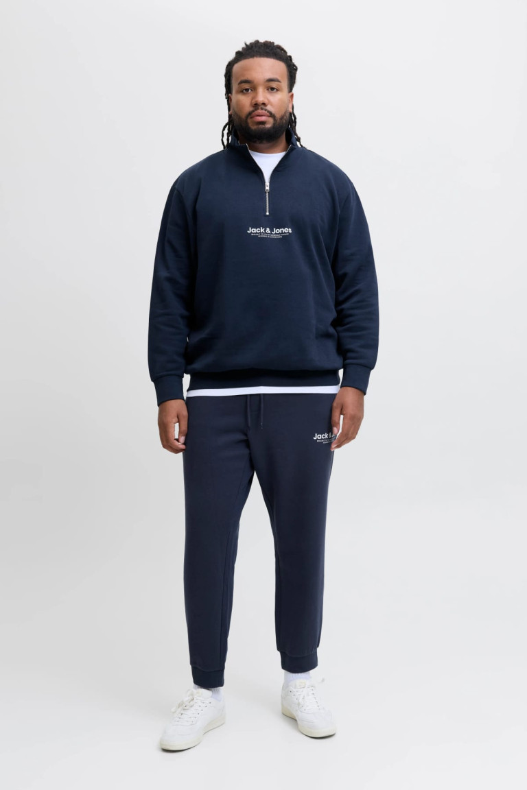 Спортивний костюм великого розміру JJVESTERBRO Jack & Jones темно-синій