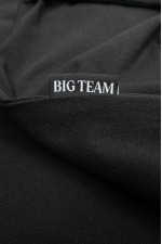 Футболка великого розміру з манжетою Big Team, чорна