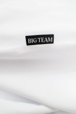 Футболка великого розміру Big Team з манжетою, біла