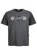 Футболка великого розміру з принтом "Generation" Big Team, антрацит